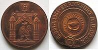 Helmut König Kupfermedaille Frankfurt a. Oder, Stadtor, histor. Münze: Hohlpfennig -