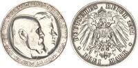 Kaiserreich - Württemberg 3 Mark silberne Hochzeit Wilhelm II. und Charlotte Silber -