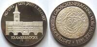 Helmut König Silbermedaille 1250 Jahre Erfurt, Krämerbrücke, -