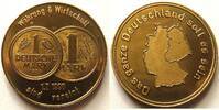 DDR/BRD Messingmedaille Währung und Wirtschaft, Das ganze Deutschland soll es sein -