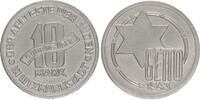 Deutschland / Polen / Getto Litzmannstadt 10 Mark (mit Echtheitszertifikat) Aluminium aus dem New Yorker Lot -