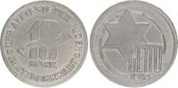 Deutschland / Polen / Getto Litzmannstadt 10 Mark (mit Echtheitszertifikat) Aluminium aus dem New Yorker Lot -