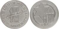 Deutschland / Polen / Getto Litzmannstadt 10 Mark (mit Echtheitszertifikat) Aluminium aus dem New Yorker Lot -