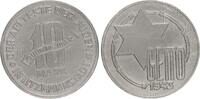 Deutschland / Polen / Getto Litzmannstadt 10 Mark (mit Echtheitszertifikat) Aluminium aus dem New Yorker Lot -