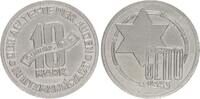 Deutschland / Polen / Getto Litzmannstadt 10 Mark (mit Echtheitszertifikat) Aluminium aus dem New Yorker Lot -