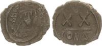 Antike / Byzanz Halbfollis Byzanz Phocas 602-610 n.Chr. Konstantinopel Bronze Halbfollis -