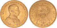 Preußen 20 Mark Gold Wilhelm II. in Uniform -