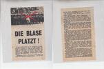 3.Reich Propaganda Flugblatt gegen das Dritte Reich, die Blase platzt! -
