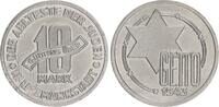 Deutschland / Polen / Getto Litzmannstadt 10 Mark (mit Echtheitszertifikat) Aluminium -
