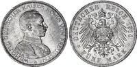 Preußen 5 Mark Silber Kaiser in Uniform Wilhelm II -