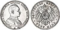 Preußen 5 Mark Silber Kaiser in Uniform Wilhelm II -