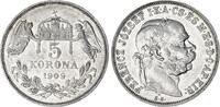 RDR - Österreich Ungarn - Habsburger 5 Korona Silber Kaiser Franz Joseph I. -