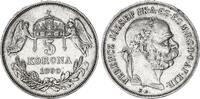 RDR - Österreich Ungarn - Habsburger 5 Korona Silber Kaiser Franz Joseph I. -