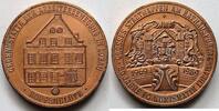 DDR Kupfermedaille Gedenkstätte der Arbeiterbewegung in Löbau, Hopfenblüte -