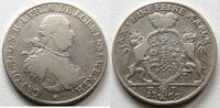 Löwenstein-Wertheim-Rochefort 1/2 Konventionstaler Karl Thomas (1735-1789) -