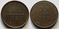 Zittau, Sachsen Bronzemedaille 1. Bezirksmünzausstellung, 20 Jahre DDR -
