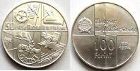 Ungarn 100 Forint 50 Jahre Nationalbank, Silber -