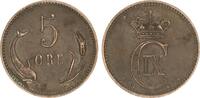 Dänemark 5 Öre 5 Öre 1891 Br Christian IX -