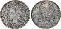 Chile 2 Pesos Silber -