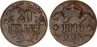 Kolonien Deutsch-Ostafrika 20 Heller DOA J.724b Messing -