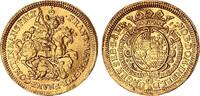 Mansfeld/vorderortische Linie zu Bornstedt 1 Dukat Gold 1687 Franz Maximilian und Heinrich Franz vz