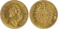 Hessen 10 Mark Gold Hessen 10 Mark Gold 1872 E, seltenes Jahr, fast prägefrisch