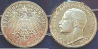 Deutschland / Kaiserreich / Hessen 3 Mark Hessen 3 Mark 1910 A Ernst Ludwig Polierte Platte