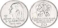 Tschechoslowakei 20 Kronen Silber 100. Todestag von Andrej Sládkovič -
