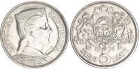 Lettland 5 Lati Silber -