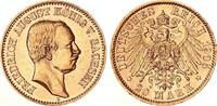 Sachsen 20 Mark Gold Friedrich August III. J.268 -