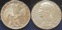 Deutschland /Weimar/ Probeprägung 3 Mark Probe 1925 D Weimar 3 Mark 1925 D Motivpr. in Silber,VS und RS neues Design, vz-st