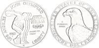 USA 1 Dollar Silber Olympische Sommerspiele Diskuswerfer -