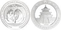 China 10 Yuan 1oz Silber Panda 30 Jahre Jubiläumsausgabe -