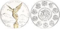 Mexiko 1 oz Silber Siegesgöttin mit Goldauflage -