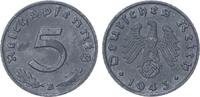 Dt. Reich / Drittes Reich 5 Pfennig J.370 seltenes Münzzeichen * -