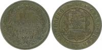 Luxemburg 10 Centimes 10 Centimes 1870 ohne Punkt über Barth" ss-vz