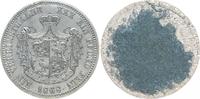 Deutschland /Reuss-Schleiz/ Probeprägung 1 Taler Zinnabschlag der Wertseite Reuss-Schleiz/ Probeprägung 1868 A Motivprobe in Zinn der Wertseite, prfr., 2,3g