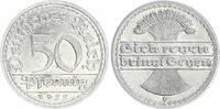 Deutschland / Weimar 50 Pfennig Weimar 50Pf.1922 G J.301 FEHLPRÄGUNG 2 von 1922 im Stempel geändert prfr.