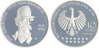 Deutschland / Eurowährung 10 Euro Otto von Bismarck 2015 Münzzeichen A in Münzkapsel -