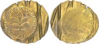 Deutschland 10 Pfennig Probe Produktions Probe Abschlag der Baumseite auf ausgewalztem Rohling