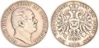 Schwarzburg 1 Vereinstaler Schwarzburg 1 Vereinstaler 1862 Friedrich Günther, Fürst zu
