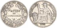 Frankreich 1 Piaster Frankreich Französisch Indochina, Piastre de Commerce, 1896A, ss