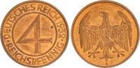 Weimar 4 Pfennig Weimar, J.315 4 Reichspfennig 1932 E fast Stempelglanz