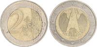 Deutschland/ 2 Euro 2 Euro Deutschland, Pille versetzt Deutschland 2 Euro Kursmünze 2002 A s-vz, Fehlprägung, Pille versetzt- Spiegelei