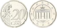 Deutschland / Bundesrepublik 20 Cent Probe/Fehlprägung Cu-Ni 20 Cent Probe/Fehlprägung Cu-Ni auf artfremdem Schrötling