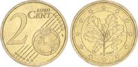 Deutschland / Bundesrepublik 2 Cent Probe/Fehlprägung Messing 2 Cent Probe/Fehlprägung Messing, prägefrisch, 3,77g
