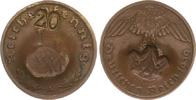 3. Reich 1 Pfennig 3. Reich 1 Pf. 1939 A mit Gegenstempel 20