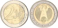 Deutschland/ 2 Euro 2 Euro Deutschland, falscher Außenring Deutschland 2 Euro Kursmünze 2002 F, Fehlprägung, falscher Außenring, ohne Rands