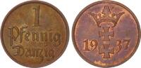 Polen / Danzig 1 Pfennig Polen / Danzig 1 Pfennig 1937 prägefrisch-Stempelglanz