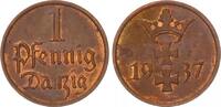Polen / Danzig 1 Pfennig Polen / Danzig 1 Pfennig 1937 prägefrisch-Stempelglanz